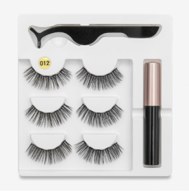 A Pair Of False Eyelashes With Magnets In Fashion (Option: 3PC 012 style)