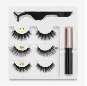 A Pair Of False Eyelashes With Magnets In Fashion (Option: 3PC Mixed A)