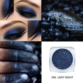 Pearlescent eye shadow powder (Option: 306 LADY NIGHT)