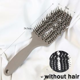 Nieuwe Haar Kam Detangling Hair Borstel Thuis Ontwarren Luizen Massage Kam Vrouwen Professionele Kapsalon (Color: Gray without hair)