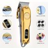 Professional T-Blade Hair Clippers For Men Cordless Hair Cutting Kit Rechargeable Beard Trimmer With LED Display